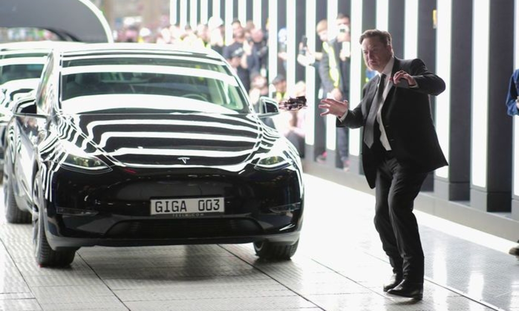CEO Tesla, ông Elon Musk, tại một sự kiện ở Đức ngay 22/3/2022 - Ảnh: Getty Images