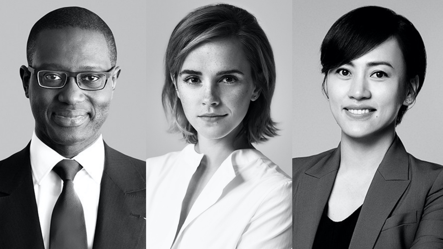 Kering công bố hình ảnh thành phần ban giám đốc hồi năm 2020, bao gồm Tidjane Thiam, Emma Watson và Didi Chuxing (từ trái qua).