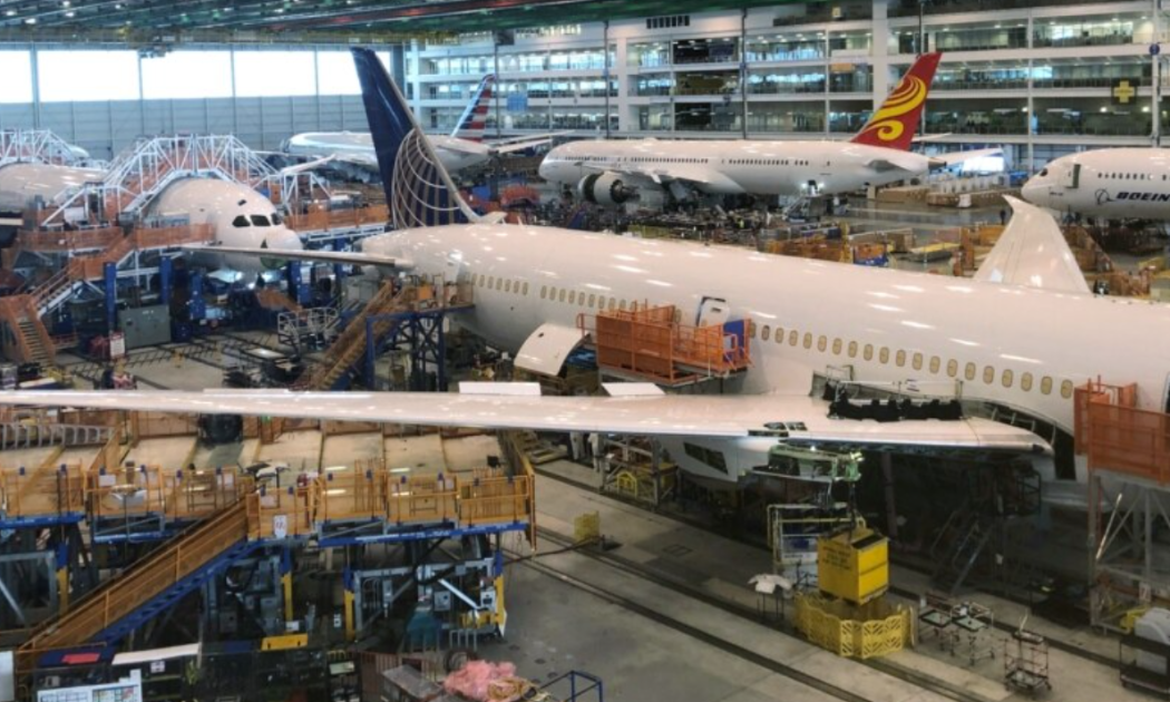 Ảnh minh họa: Máy bay Boeing 787 Dreamliners đang được lắp ráp tại South Carolina, Mỹ.