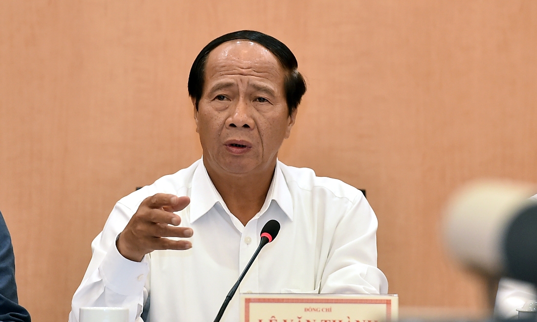 Phó Thủ tướng Lê Văn Thành tại cuộc làm việc - Ảnh: VGP