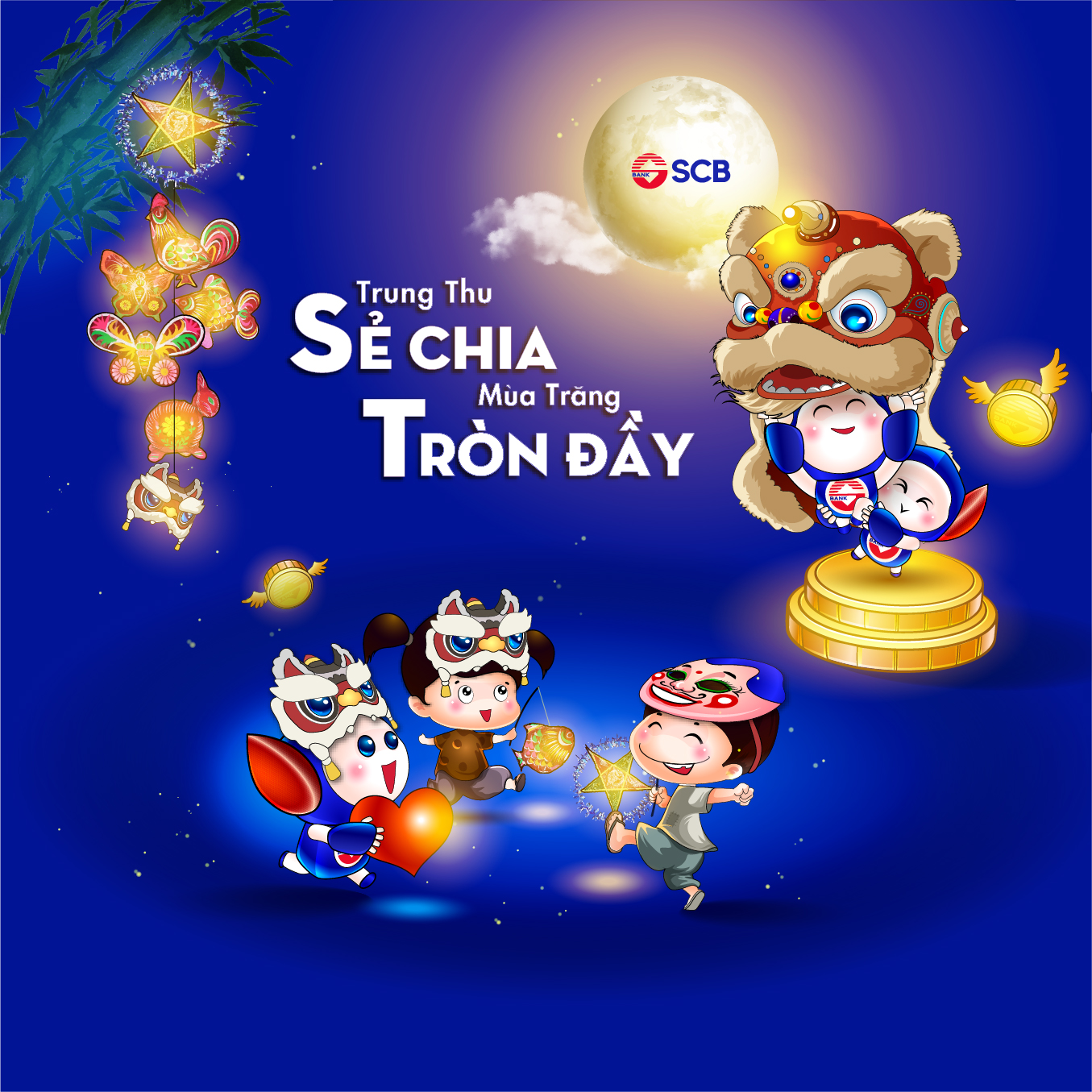 SCB cũng tổ chức Minigame làm lồng đèn online trên kênh Fanpage SCB từ ngày 25/8 đến 5/9/2022.