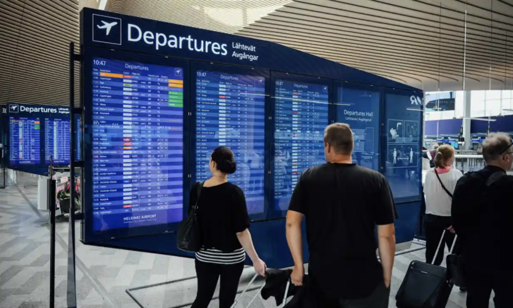 Một góc sân bay quốc tế Helsinki, Phần Lan - Ảnh: Getty/Guardian.