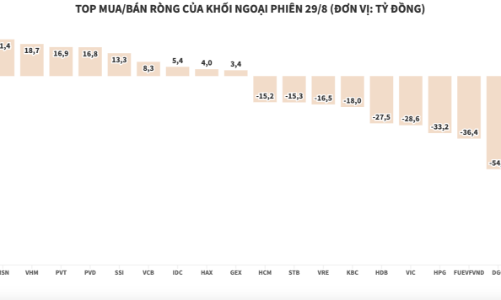 Chốt lời TLG, khối ngoại bán ròng hơn 375 tỷ đồng