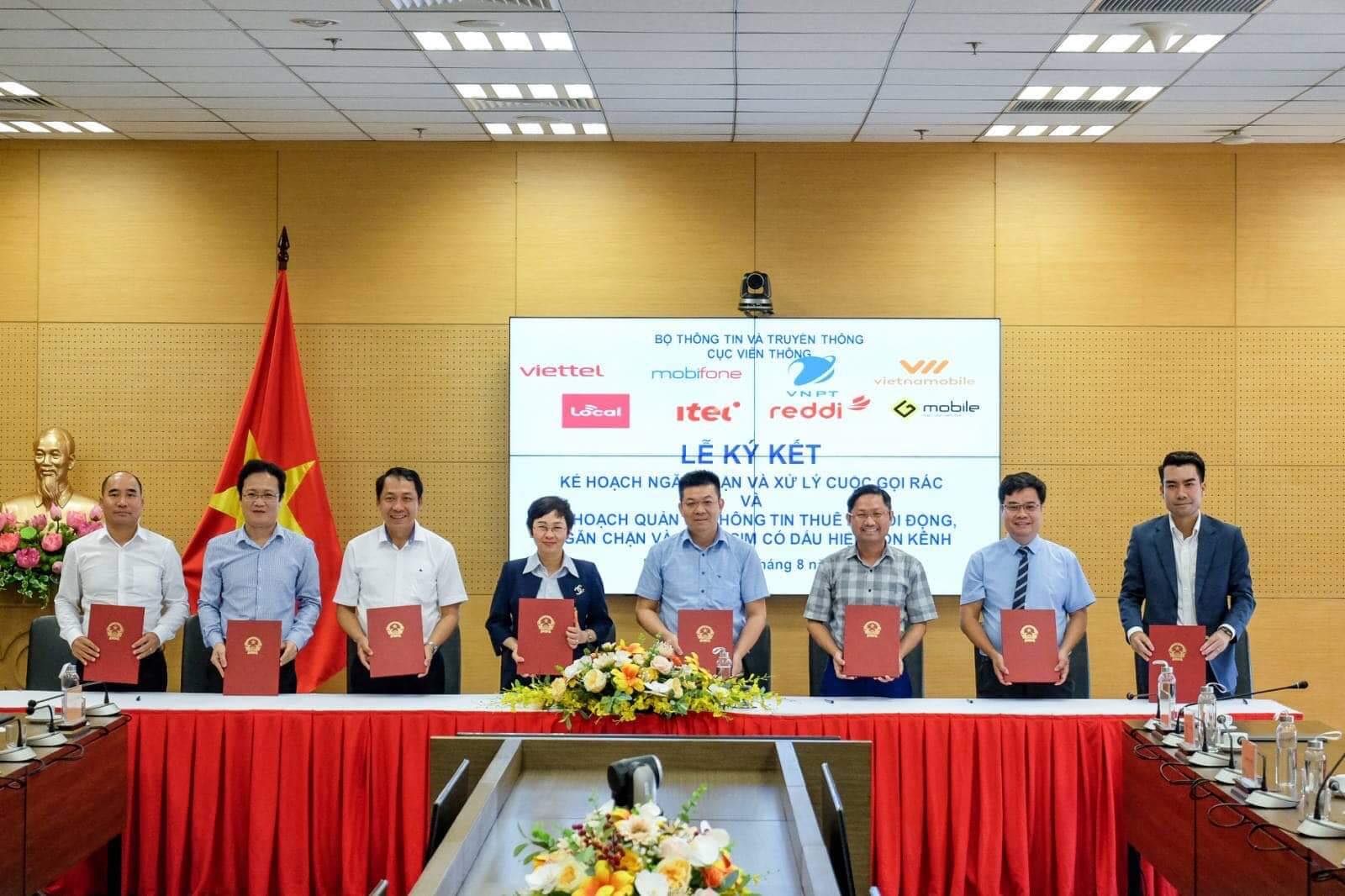 7 nhà mạng ký cam kết kiên quyết xử lý cuộc gọi rác, tin nhắn rác hôm 29/8.
