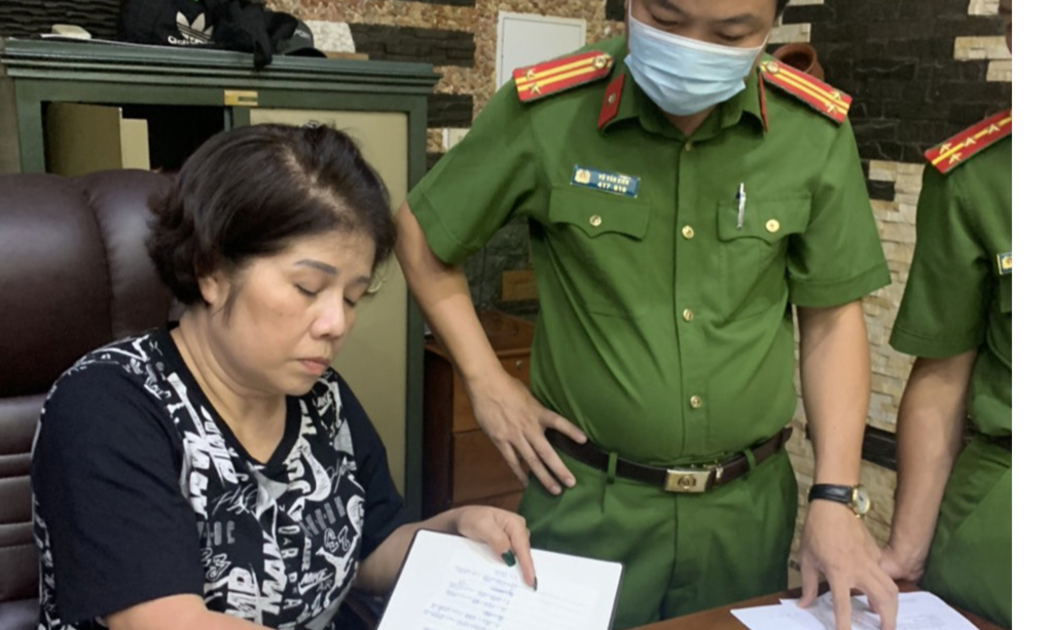 Đối tượng Nguyễn Thúy Loan. Ảnh công an cung cấp