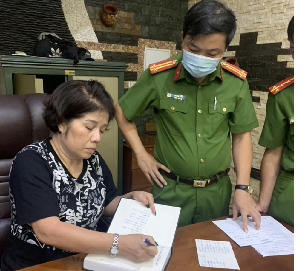 Đối tượng Nguyễn Thúy Loan. Ảnh công an cung cấp