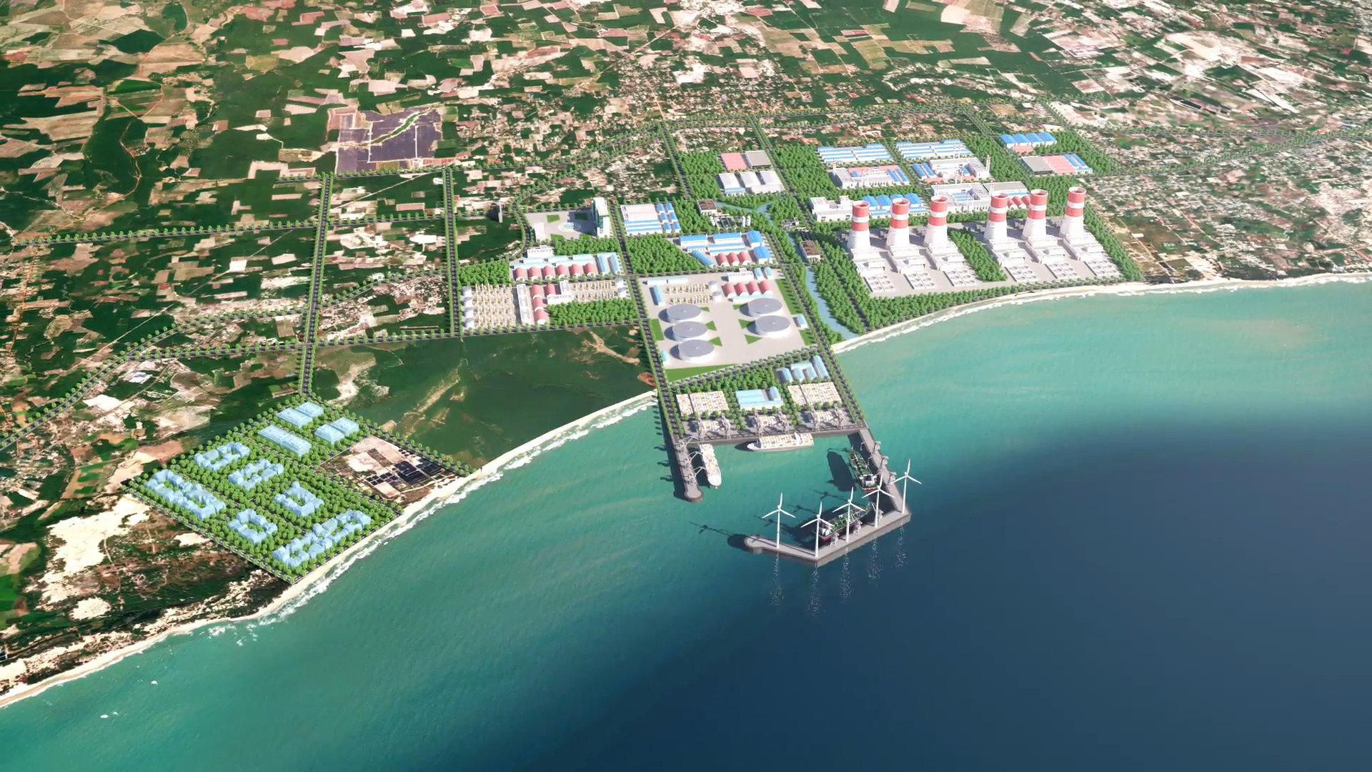 Phối cảnh khu công nghiệp Sơn Mỹ I.