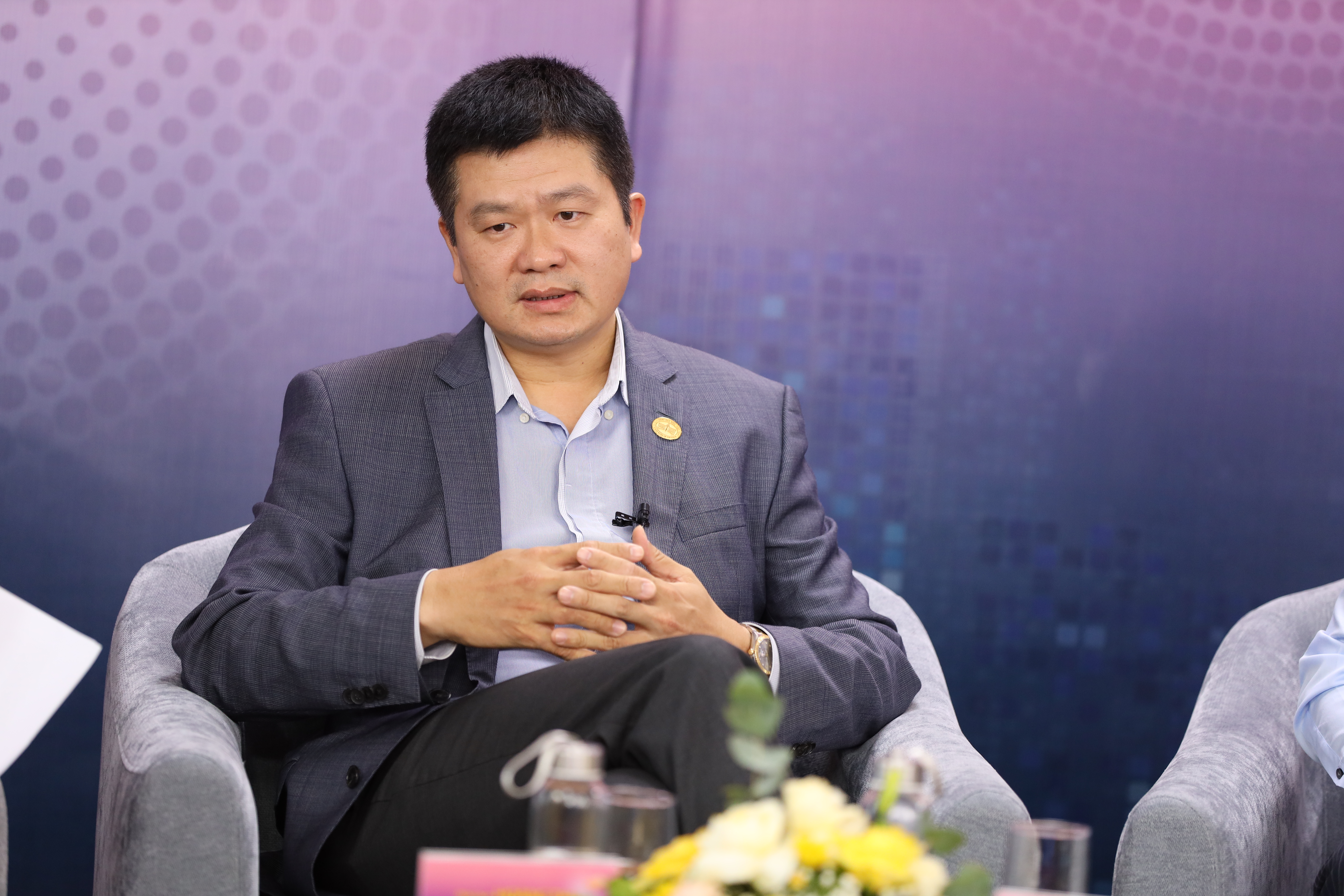 Ông Phạm Trường Giang, Phó Trưởng Phòng phụ trách Phòng Phát triển Thanh toán (Vụ Thanh toán Ngân hàng Nhà nước) - Ảnh: Chu Xuân Khoa.