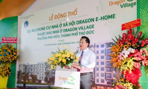 Tp.HCM động thổ dự án chung cư Nhà ở xã hội Dragon E-Home tại thành phố Thủ Đức