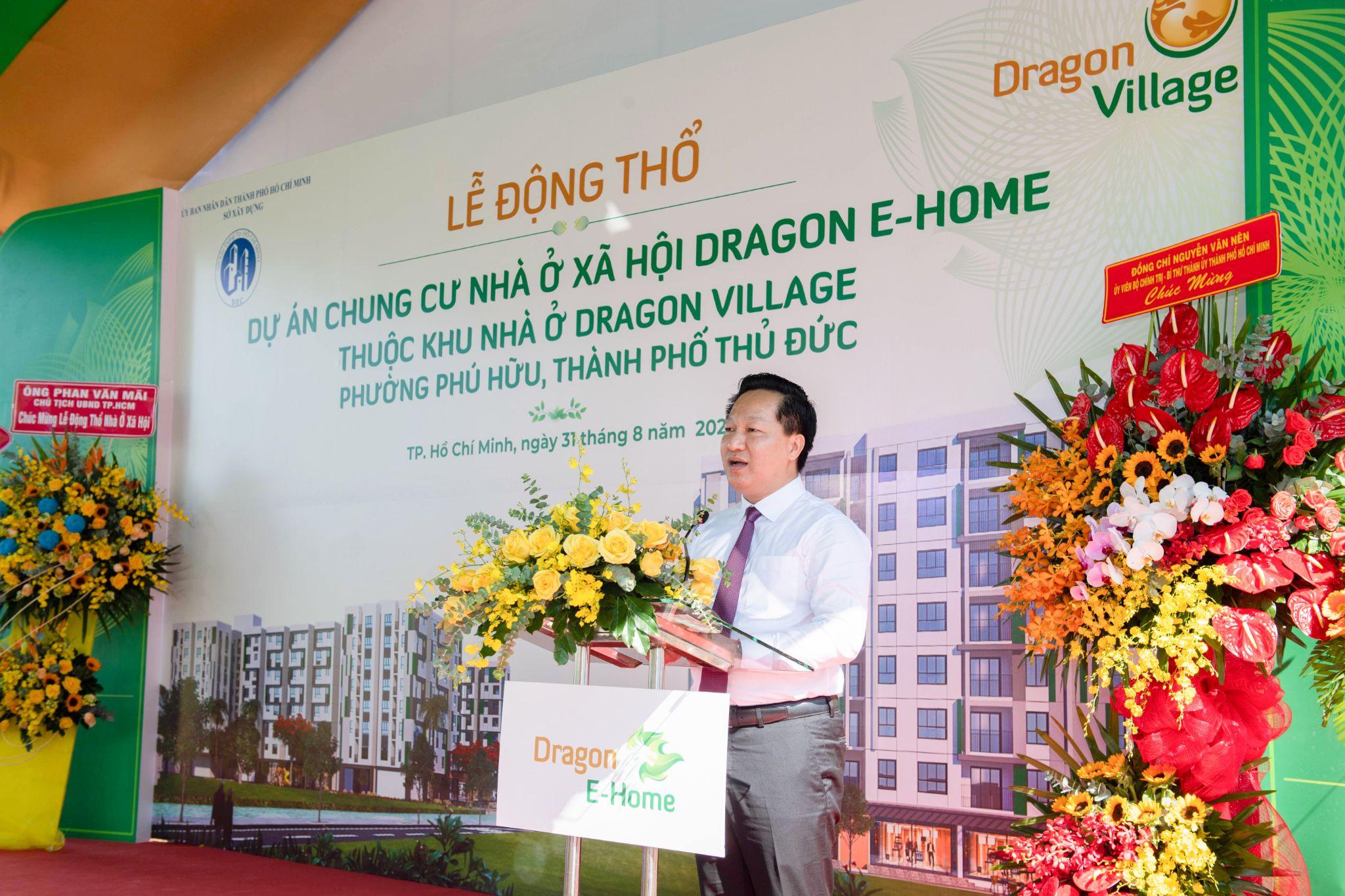 Ông Hoàng Tùng - Chủ tịch UBND thành phố Thủ Đức mong muốn có thêm nhiều dự án như Dragon E-Home để nâng cao chất lượng cuộc sống người dân.
