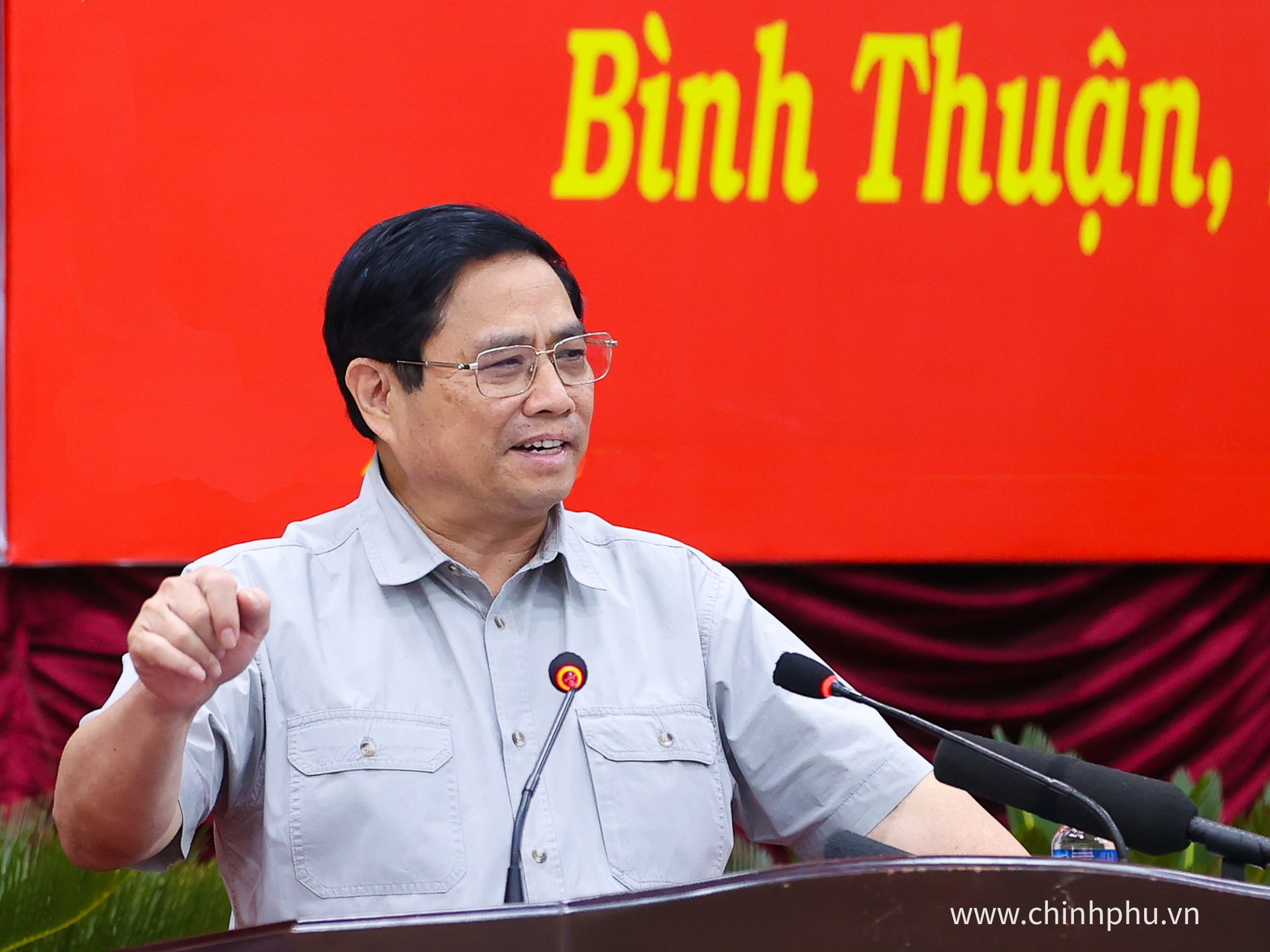 Thủ tướng Phạm Minh Chính phát biểu tại buổi làm việc - Ảnh: VGP