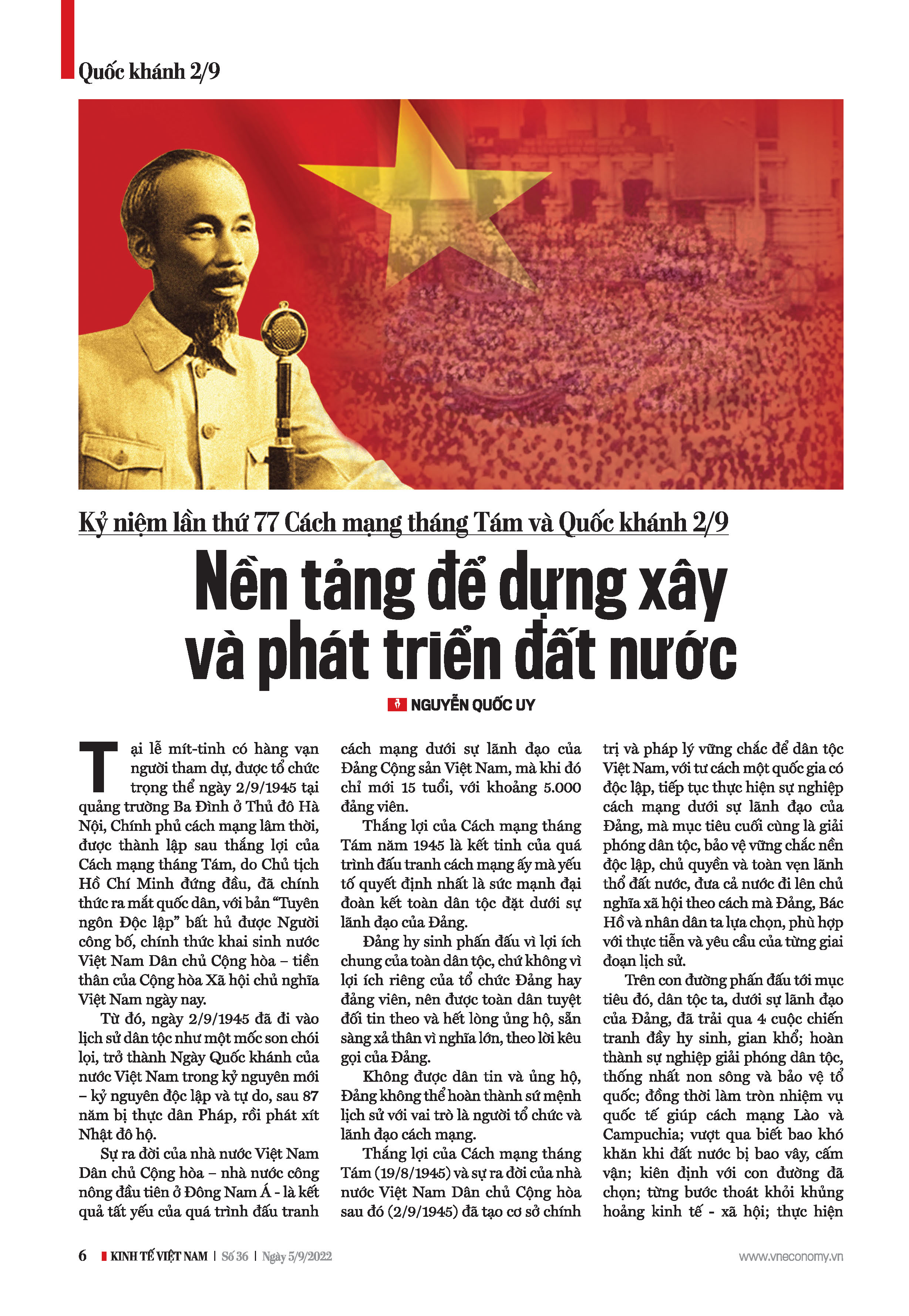Đón đọc Tạp chí Kinh tế Việt Nam số 36-2022 - Ảnh 1