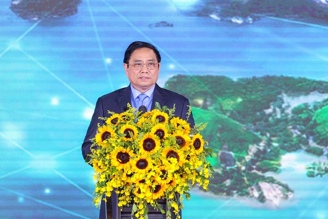 Thủ tướng Chính phủ Phạm Minh Chính phát biểu tại lễ khánh thành.