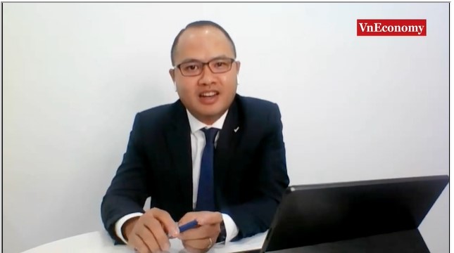 Ông Hồ Minh Tâm, Tổng Giám đốc Công ty Tài chính Cổ Phần Tín Việt (VietCredit) phát biểu tại Đối thoại chuyên đề ngày 31/8/2022.