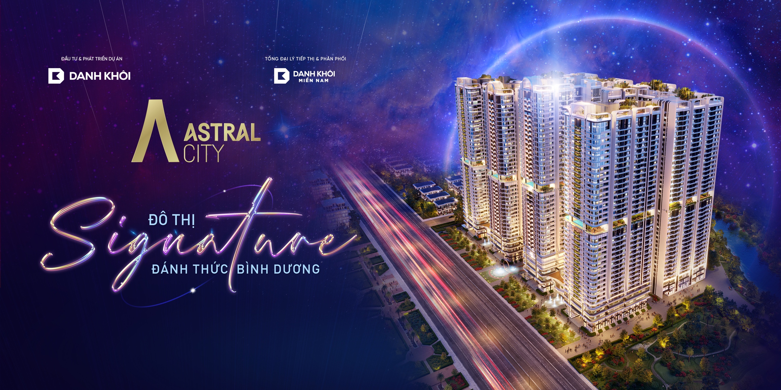 Dự án Astral City có mô hình phức hợp cao cấp với hàng loạt tiện ích khu thương mại, công viên trung tâm, hồ bơi chân mây, vườn thư giãn, suối nhiệt đới.