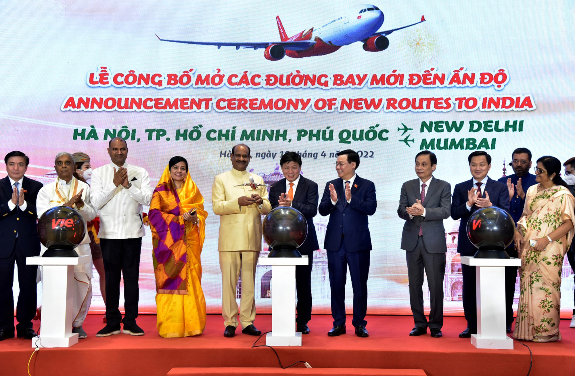 Vietjet tiên phong mở đường bay giữa Việt Nam và Ấn Độ với 17 đường bay (ảnh: M.H).