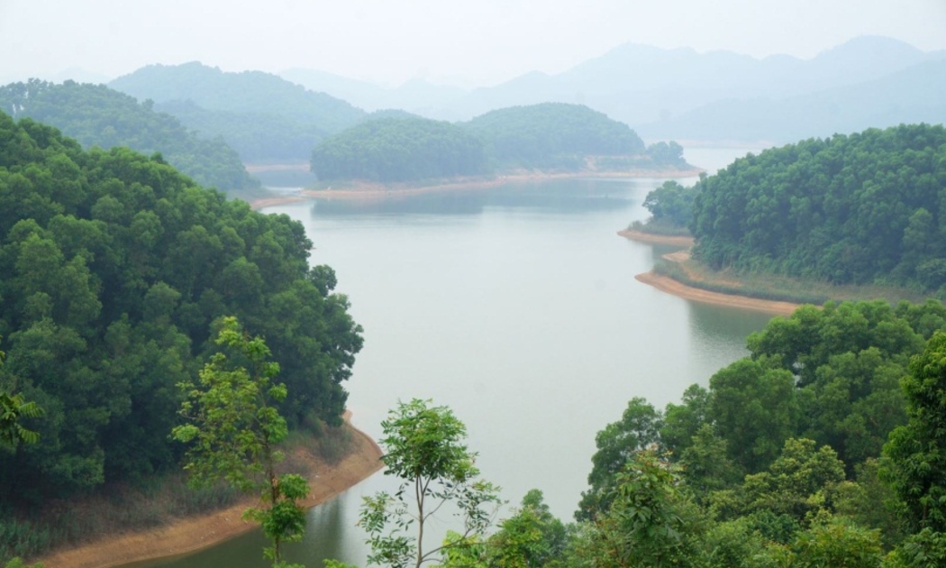 Hồ Núi Cốc, huyện Đại Từ, tỉnh Thái Nguyên.