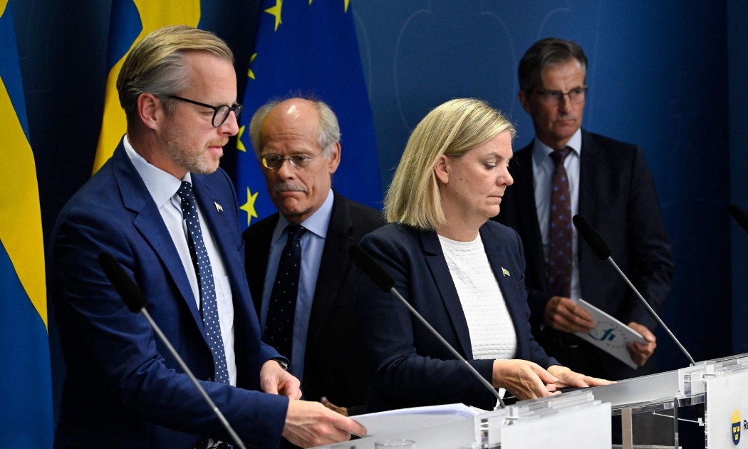 Thủ tướng Thuỵ Điển Magdalena Andersson (thứ hai từ phải qua) - Ảnh: Getty/WSJ.
