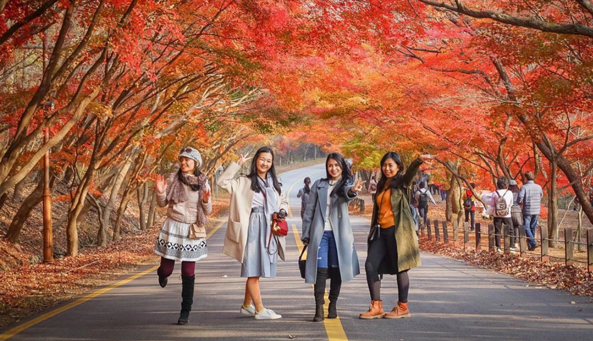 Ở Hàn Quốc, mùa thu thường rơi vào khoảng tháng 9 - 11, đây được xem là thời điểm đẹp nhất để bạn ghé thăm xứ sở kim chi.