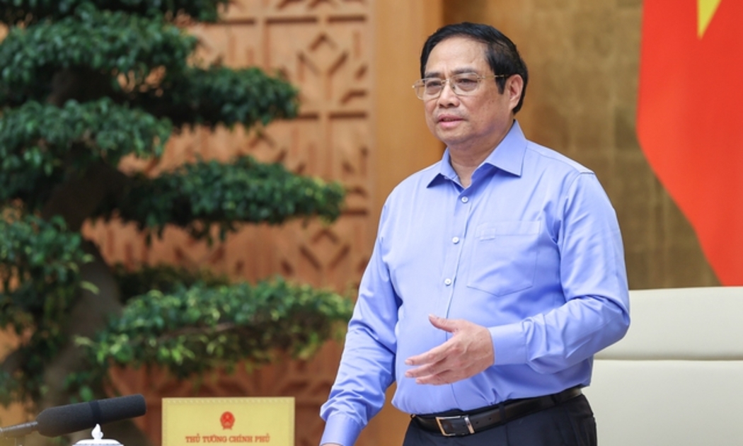 Thủ tướng Phạm Minh Chính phát biểu tại phiên họp - Ảnh: VGP