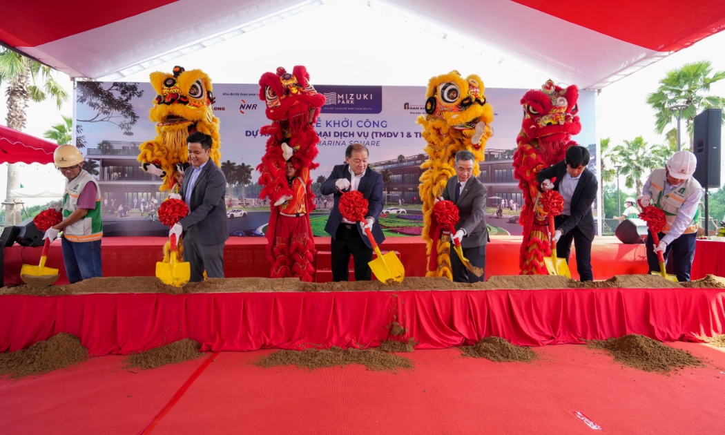 Nghi thức lễ khởi công khu phố thương mại - dịch vụ Marina Square.
