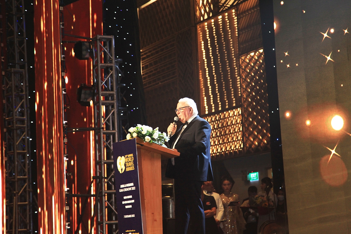 &Ocirc;ng Graham Cooke, nh&agrave; s&aacute;ng lập v&agrave; Chủ tịch World Travel Awards. Ảnh TITC