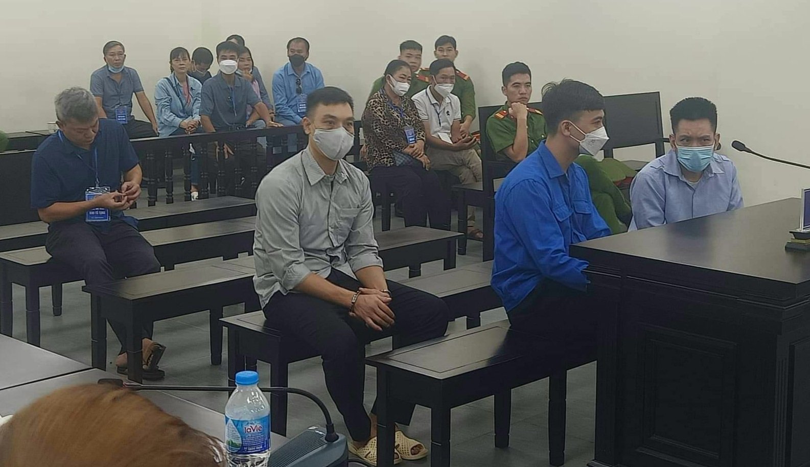 Các bị cáo tại tòa ngày 7/9.