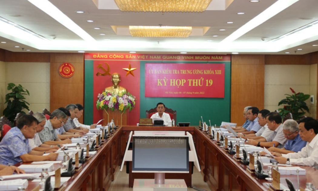  Ủy ban Kiểm tra Trung ương họp Kỳ thứ 19. Ảnh: UBKTTW