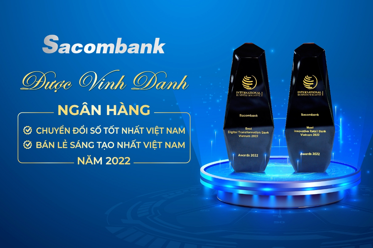 Nhận 2 giải&ldquo;Ng&acirc;n h&agrave;ng B&aacute;n lẻ s&aacute;ng tạo nhất Việt Nam năm 2022&rdquo; v&agrave; &ldquo;Ng&acirc;n h&agrave;ng Chuyển đổi số tốt nhất Việt Nam năm 2022&rdquo; từ IBM.