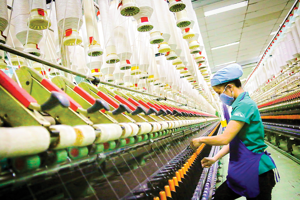 Ngành sợi có mức độ công nghệ hiện đại cao nhất.