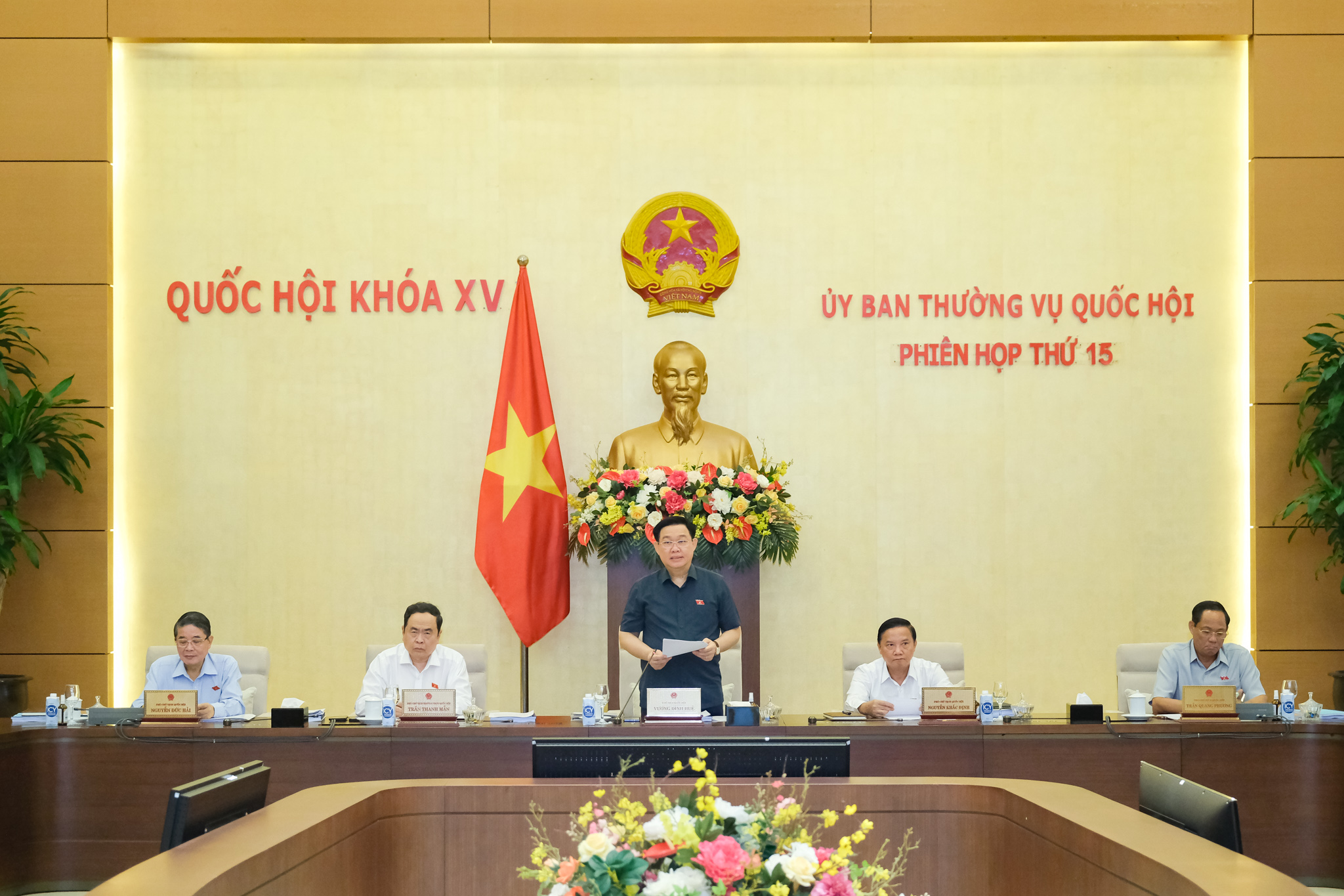 Ủy ban Thường vụ Quốc hội khai mạc phiên họp thường kỳ lần thứ 15 - Ảnh: Quochoi.vn