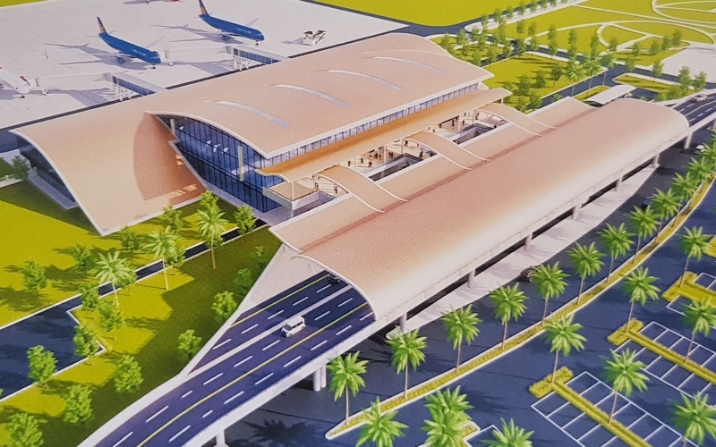 Phối cảnh sân bay Quảng Trị. 