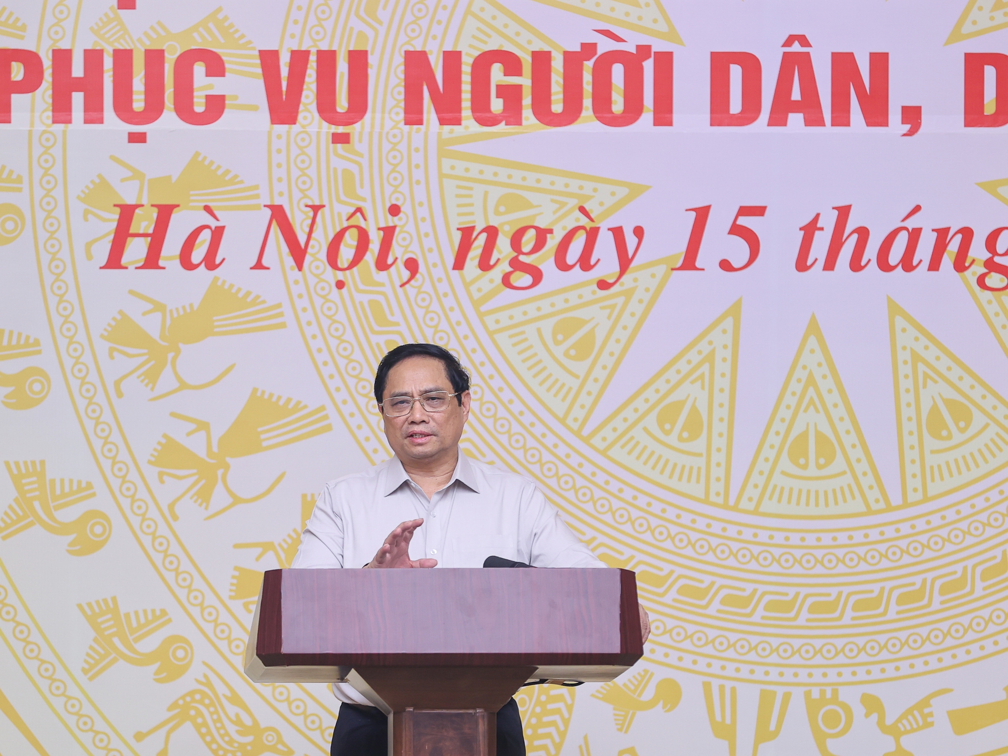 Thủ tướng phát biểu khai mạc hội nghị - Ảnh: VGP