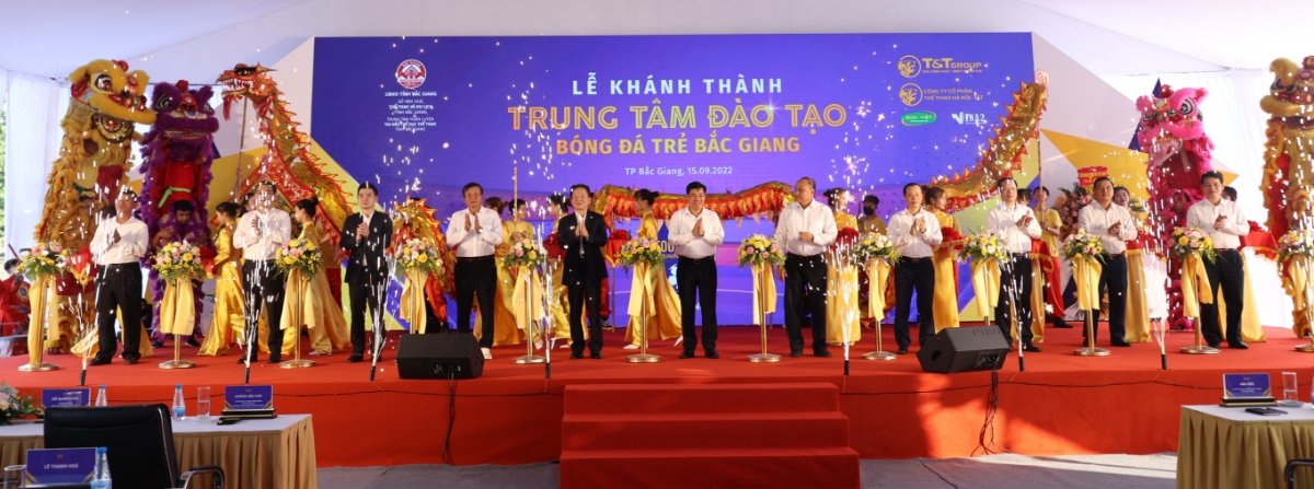 Lễ khánh thành Trung tâm Đào tạo bóng đá trẻ Bắc Giang diễn ra vào chiều 15/9 tại sân vận động tỉnh Bắc Giang. 