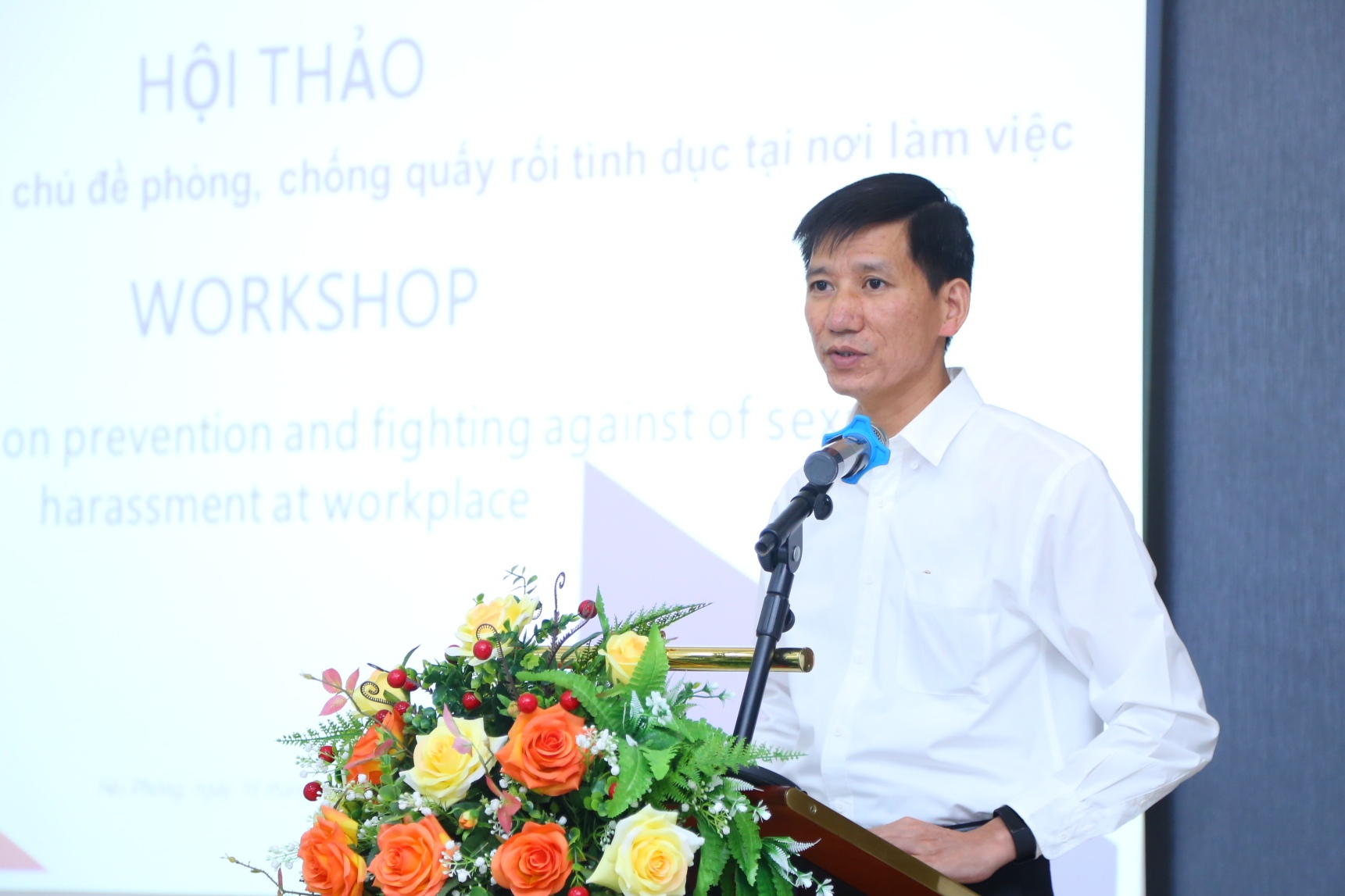 Ông Nguyễn Văn Bình, Vụ trưởng Vụ Pháp chế, Bộ Lao động – Thương binh và Xã hội. Ảnh - Sơn Nguyễn. 