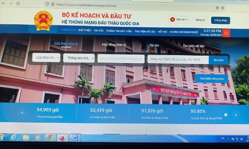 Hệ thống mạng đấu thầu quốc gia mới chính thức vận hành 