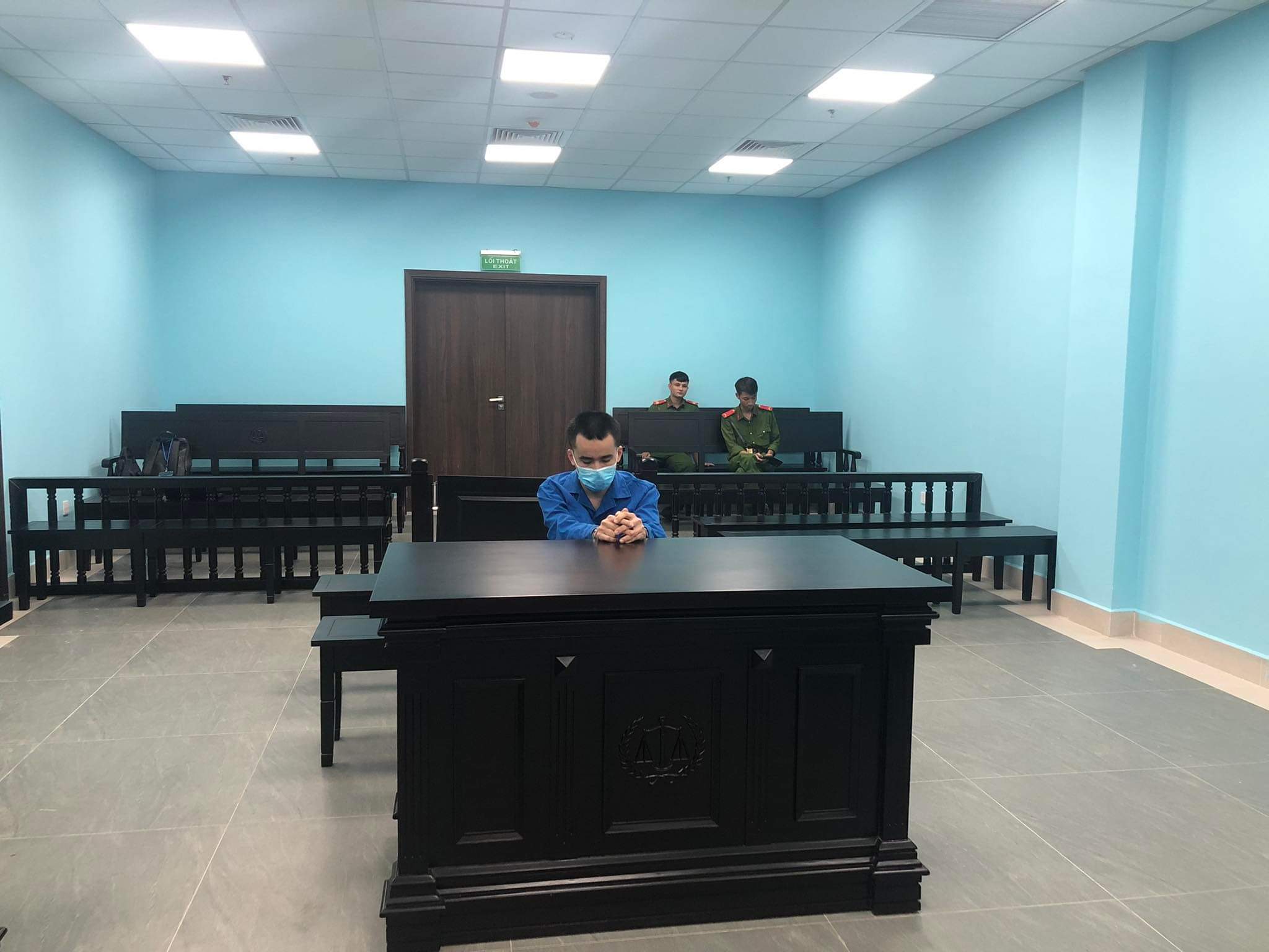 Bị cáo Hòa tại tòa.