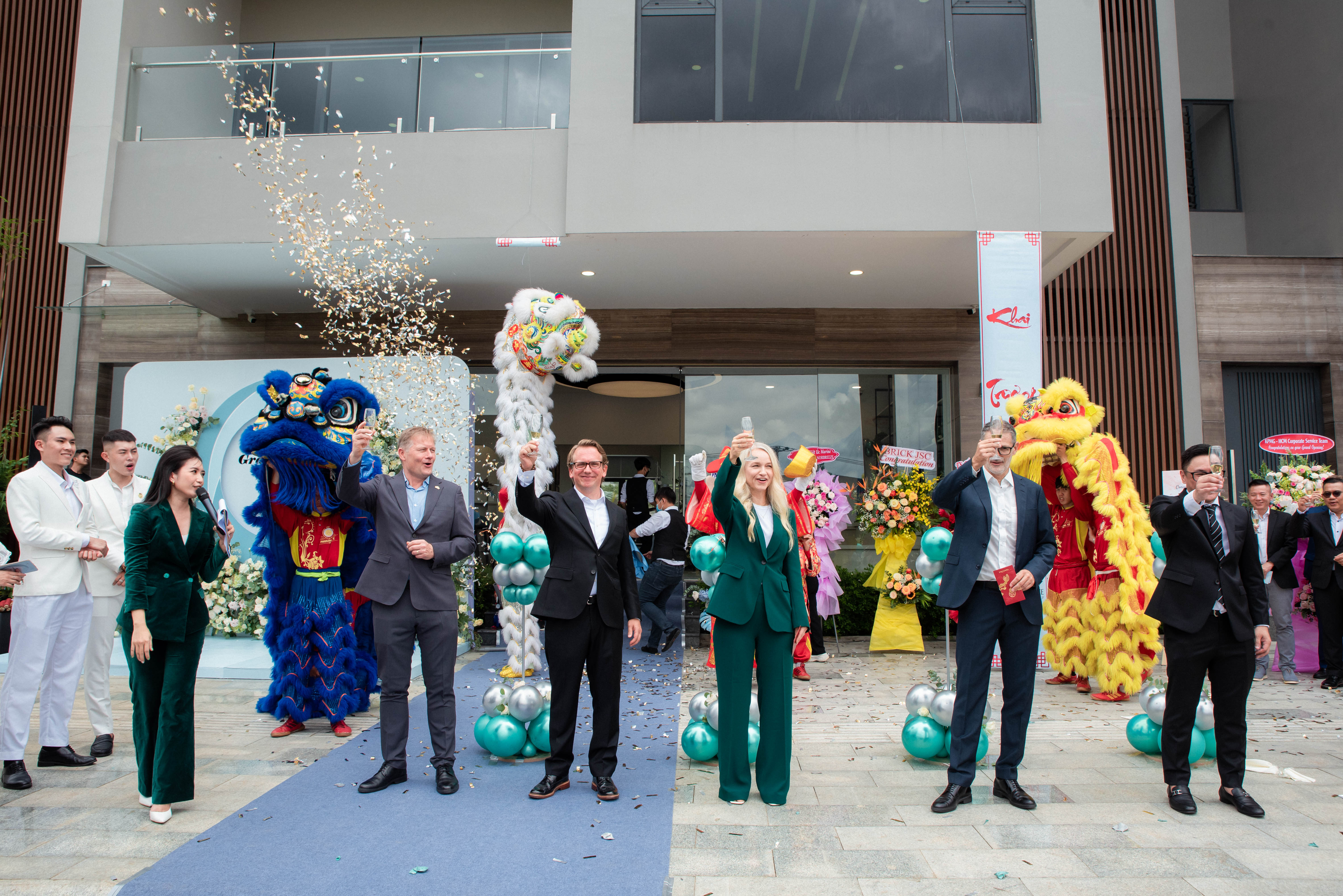 Norbreeze representatives at the grand opening. Photo by Norbreeze Group