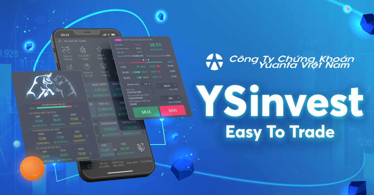 YSinvest với giao diện trực quan sinh động, giúp khách hàng dễ dàng thực hiện giao dịch.