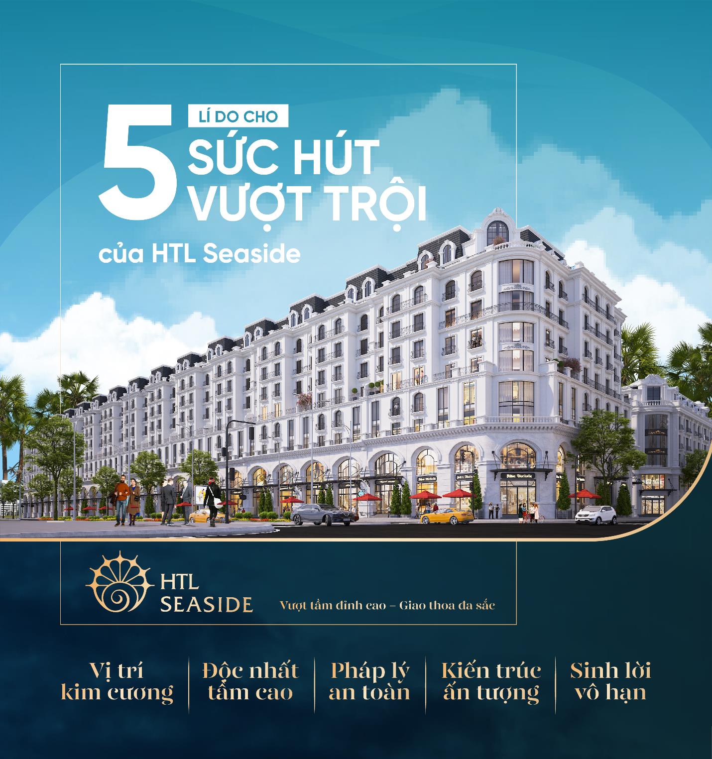 Những giá trị bảo chứng cho khả năng sinh lời tại HTL Seaside.