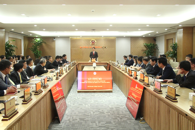 Lễ công bố Quyết định của Thủ tướng Chính phủ bổ nhiệm Thứ trưởng Bộ Thông tin và Truyền thông (Ảnh minh họa).