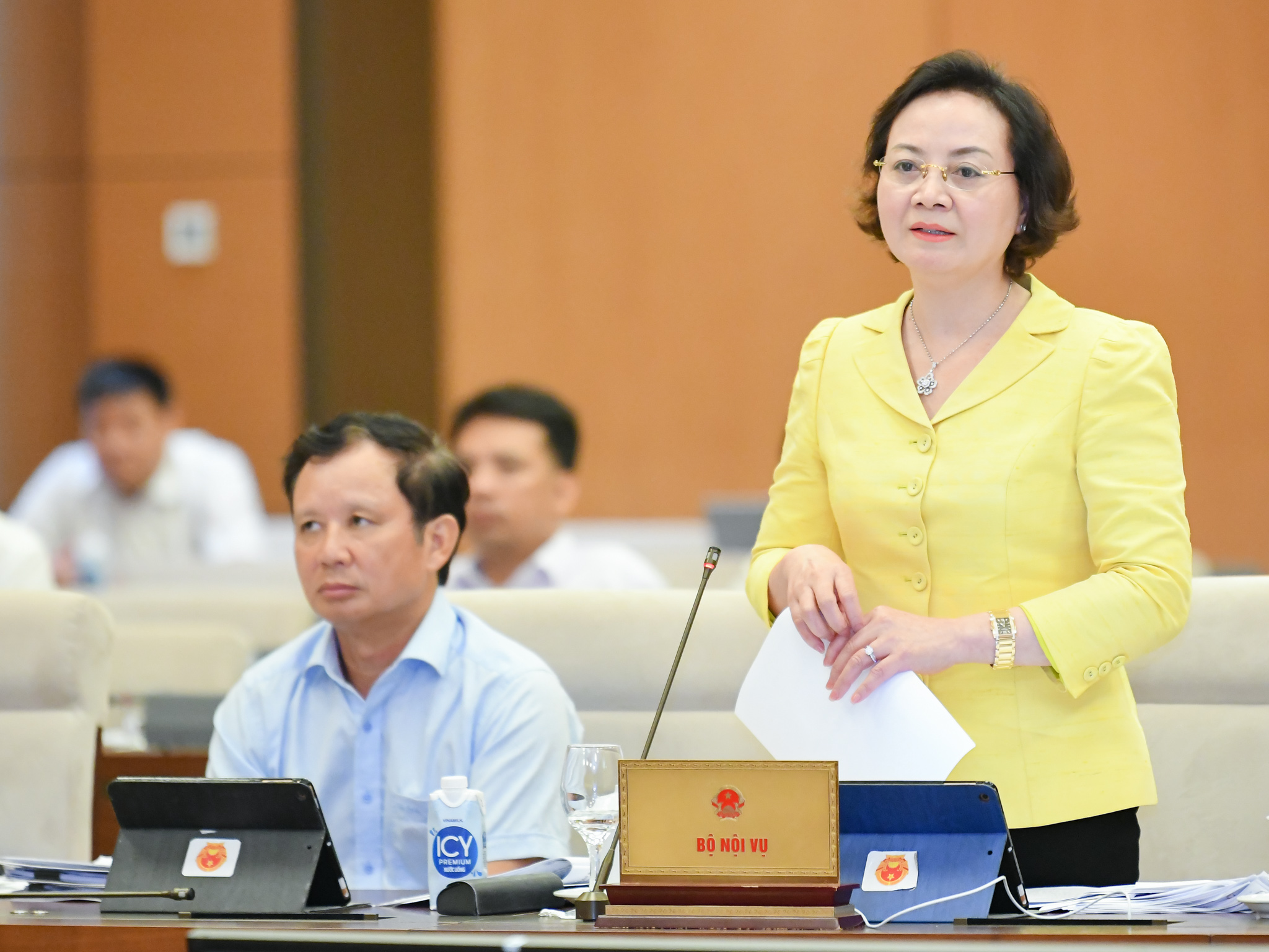 Bộ trưởng Bộ Nội vụ Phạm Thị Thanh Trà. Ảnh - Quochoi.vn. 