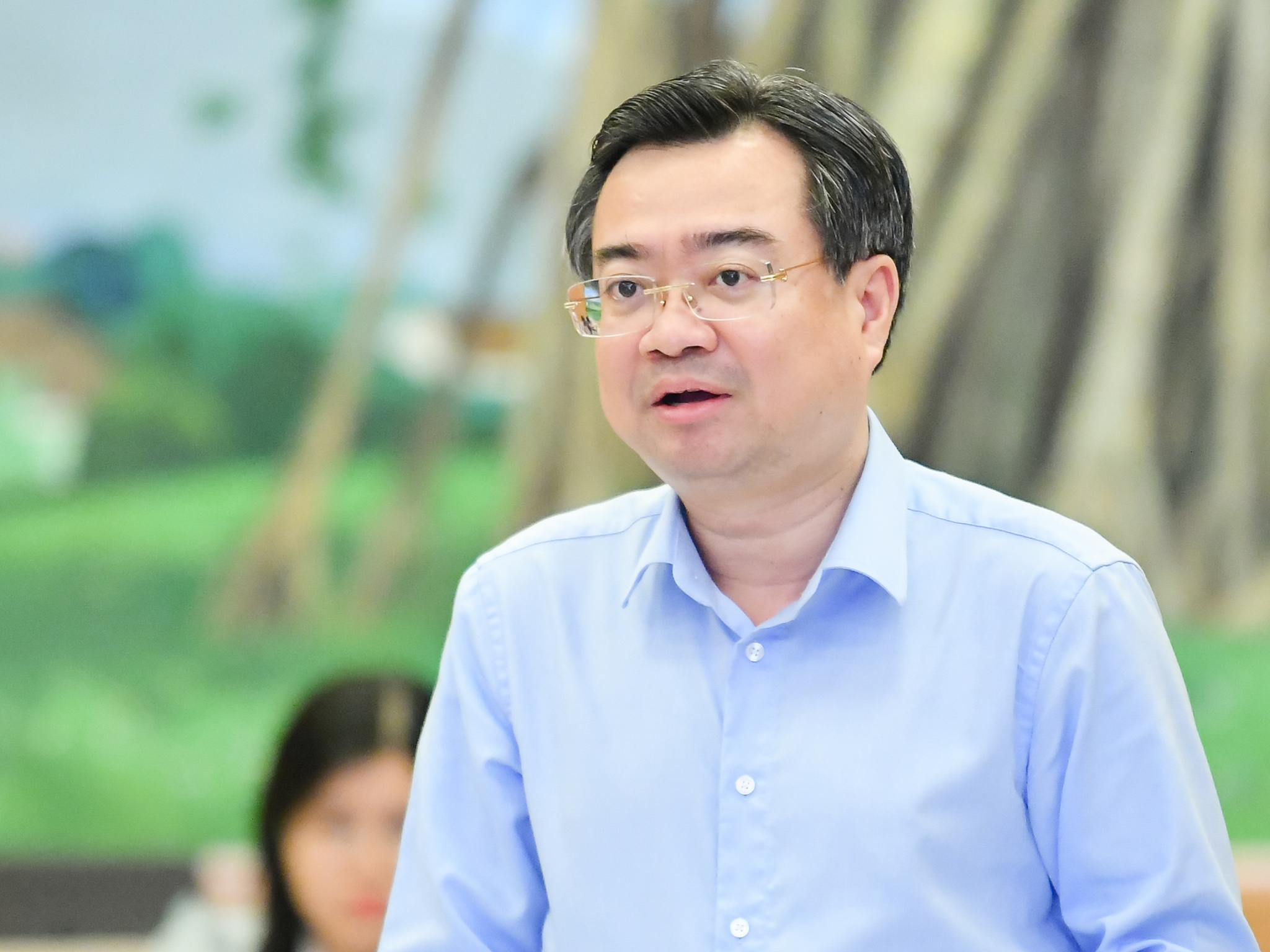 Bộ trưởng Bộ Xây dựng Nguyễn Thanh Nghị. Ảnh - Quochoi.vn. 