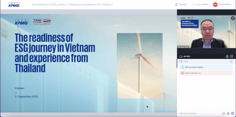 Readiness for ESG journey in Vietnam and experience from Thailand