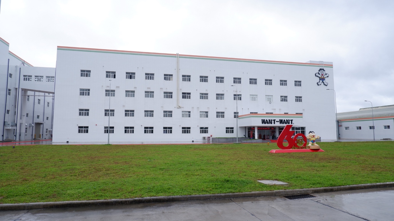 Nhà máy Want Want Việt Nam tại khu công nghiệp Long Giang - Tiền Giang.