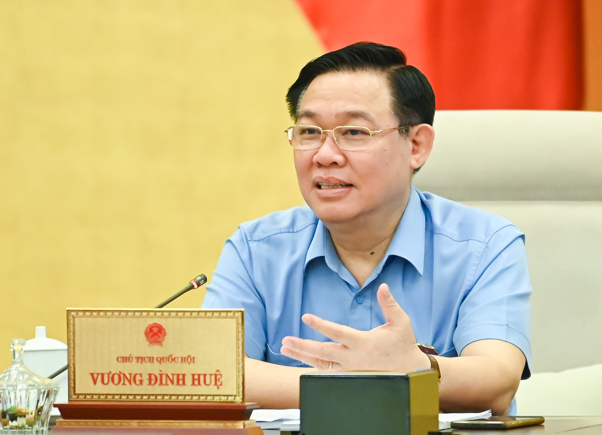 Chủ tịch Quốc hội lưu &yacute; việc gi&aacute;m s&aacute;t cần c&oacute; trọng điểm, tr&aacute;nh l&atilde;ng ph&iacute; nguồn lực. Ảnh - Quochoi.vn.&nbsp;