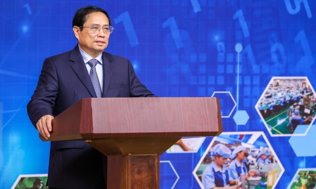Thủ tướng Phạm Minh Chính nhấn mạnh nhiều nội dung quan trọng khi kết luận Diễn đàn. Ảnh - VGP.