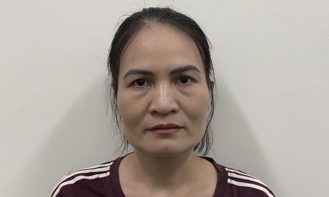 Bà Nga khi bị bắt.