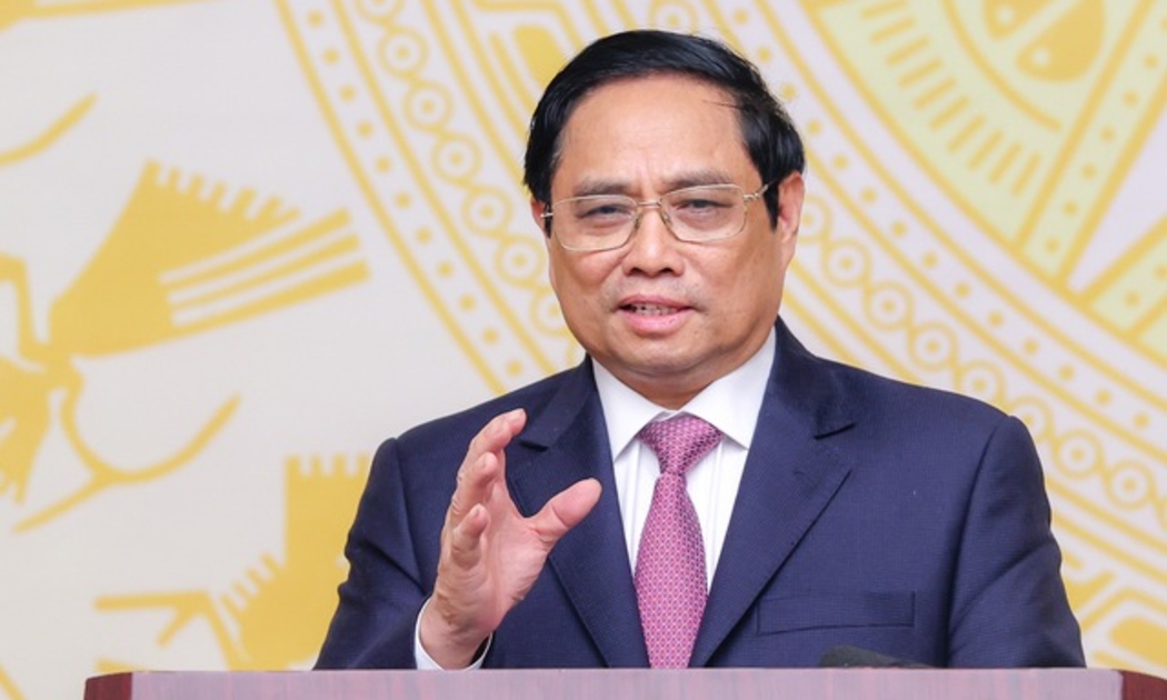 Thủ tướng Phạm Minh Chính nhấn mạnh phát triển và ứng dụng khoa học công nghệ là quốc sách hàng đầu, là một trong những động lực quan trọng nhất để phát triển kinh tế-xã hội và bảo vệ Tổ quốc - Ảnh: VGP/Nhật Bắc