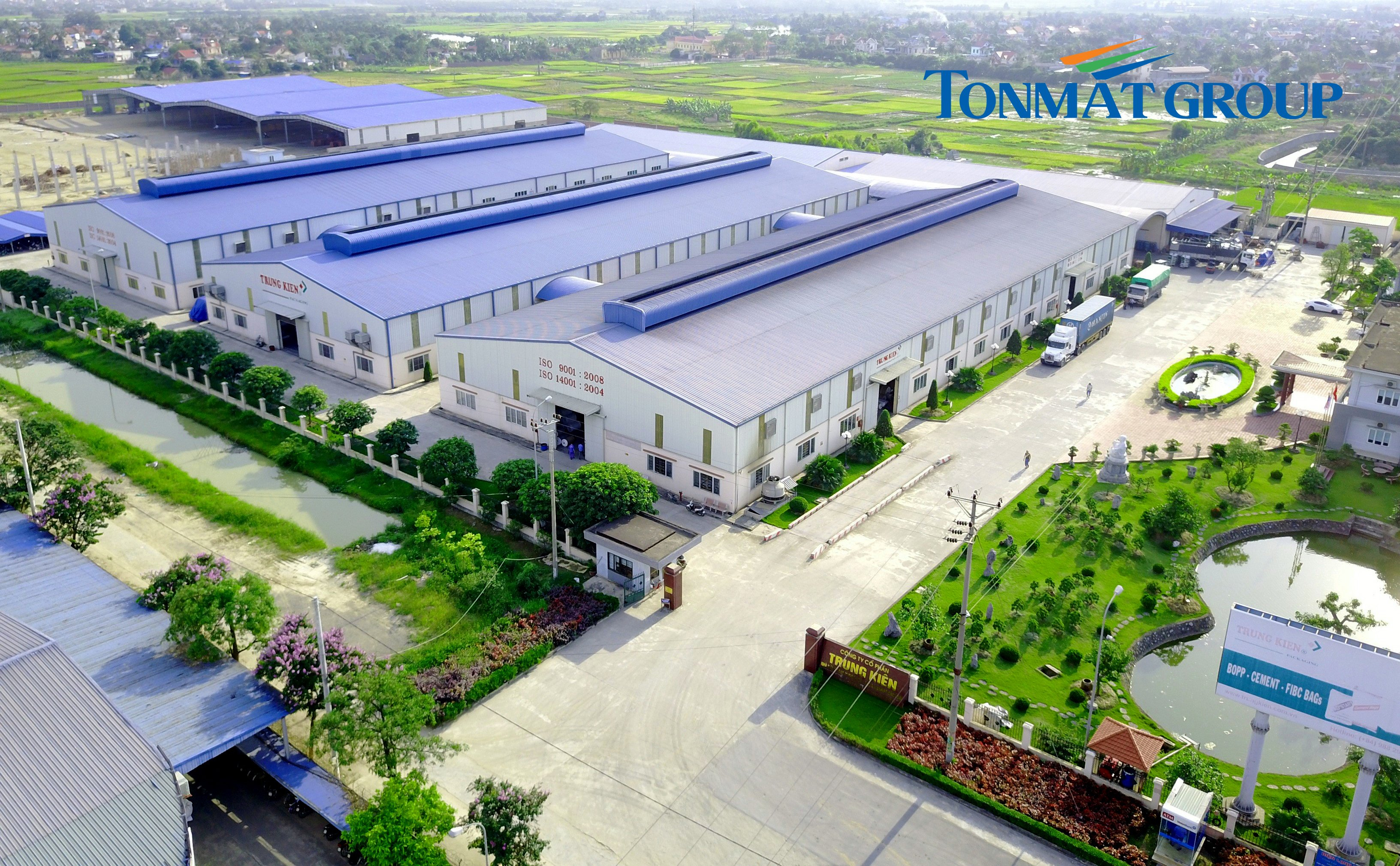 Công trình sử dụng tấm lợp Tonmat.